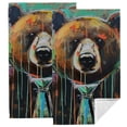 thumbnail image 1 of WYYP Bear Graffiti Art Soft Bath Towel - 2 Pack Kitchen Towels for Kitchens, Bathrooms, Showers 27.5*16in, 1 of 6