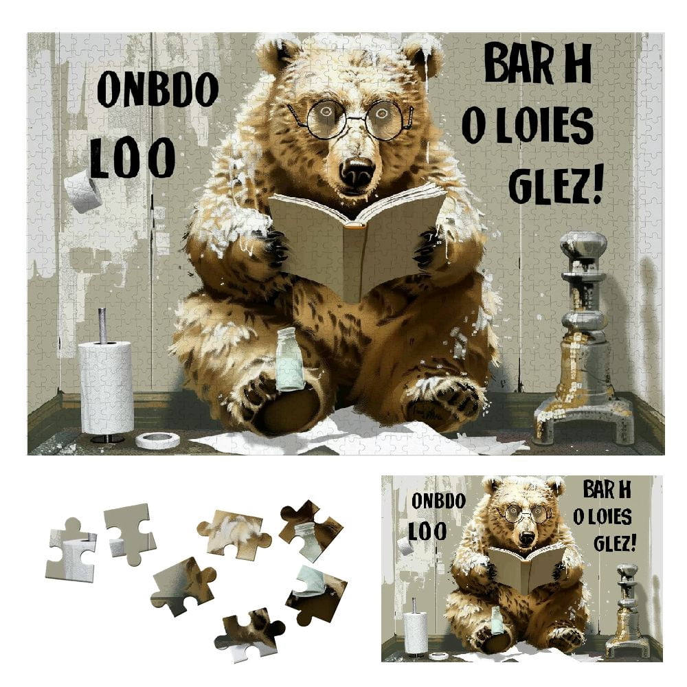WYYP Bear Reading Book Wooden Puzzle for Adults and Kids 1000 PCS ...