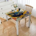 thumbnail image 1 of WYYP Bird Flower Pattern Art Nouveau Fashion Square Tablecloth Waterproof Resistant Fabric 100% Polyester Fiber 36*36, 1 of 8