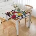 thumbnail image 1 of WYYP Birds Branch Leaves Square Fitted Table Cloths 100% Polyester Fiber 46*46, 1 of 8