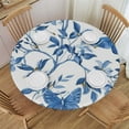 thumbnail image 1 of WYYP Blue Bird and Flower Butterfly Round Tablecloth 60 Inch Summer Watercolor Tablecloths for Round Tables Waterproof Polyester Round Table Cover Anti-Slip Table Cloth for Dining  46-50, 1 of 8