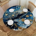 thumbnail image 1 of WYYP Brush Strokes Round Tablecloth 100% Polyester Fiber Outdoor Picnic Camping and Indoor Kitchen Dining Party White, 1 of 8