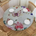 thumbnail image 1 of WYYP  Butterfly Birthday Tablecloth Watercolor Purple Butterfly Table Covers Butterflies Party Table Cover  Tablecloth for Spring Themed Party Table Decor,  46-50, 1 of 8