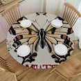 thumbnail image 1 of WYYP Butterfly Flowers Annabel Kidston Round Tablecloth 100% Polyester Fiber for Outdoor Picnic Camping and Indoor Kitchen Dining Party White, 1 of 8