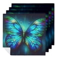 thumbnail image 1 of WYYP Butterfly Mosaic Cloth Napkins Polyester Home Decor Gift 4 PCS, 1 of 7