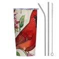 thumbnail image 1 of WYYP Cardinal Flowers 20oz Car Straw Cup (with Straw) 304 Stainless Steel PS Cover Birthday Cardinal Flowers 20oz, 1 of 7