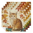 thumbnail image 1 of WYYP Cute Cat Cloth Napkin Reusable Polyester Home Decor 2 PCS, 1 of 7