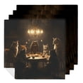 thumbnail image 1 of WYYP Cute Cat Dinner Napkin for Dining Table Kitchen Daily Party Housewarming Farmhouse Decor Reusable Machine Washable Fabric for Events 6 PCS, 1 of 7