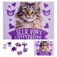 thumbnail image 1 of WYYP Cute Cat Wooden Jigsaw Puzzle Impossible Wood Puzzles for Adults 500 PCS, 1 of 6