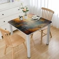 thumbnail image 1 of WYYP Deer Forest Sunset Square Tablecloth for Picnic Dining Kitchen Farmhouse 100% Polyester Fiber 36*36, 1 of 8