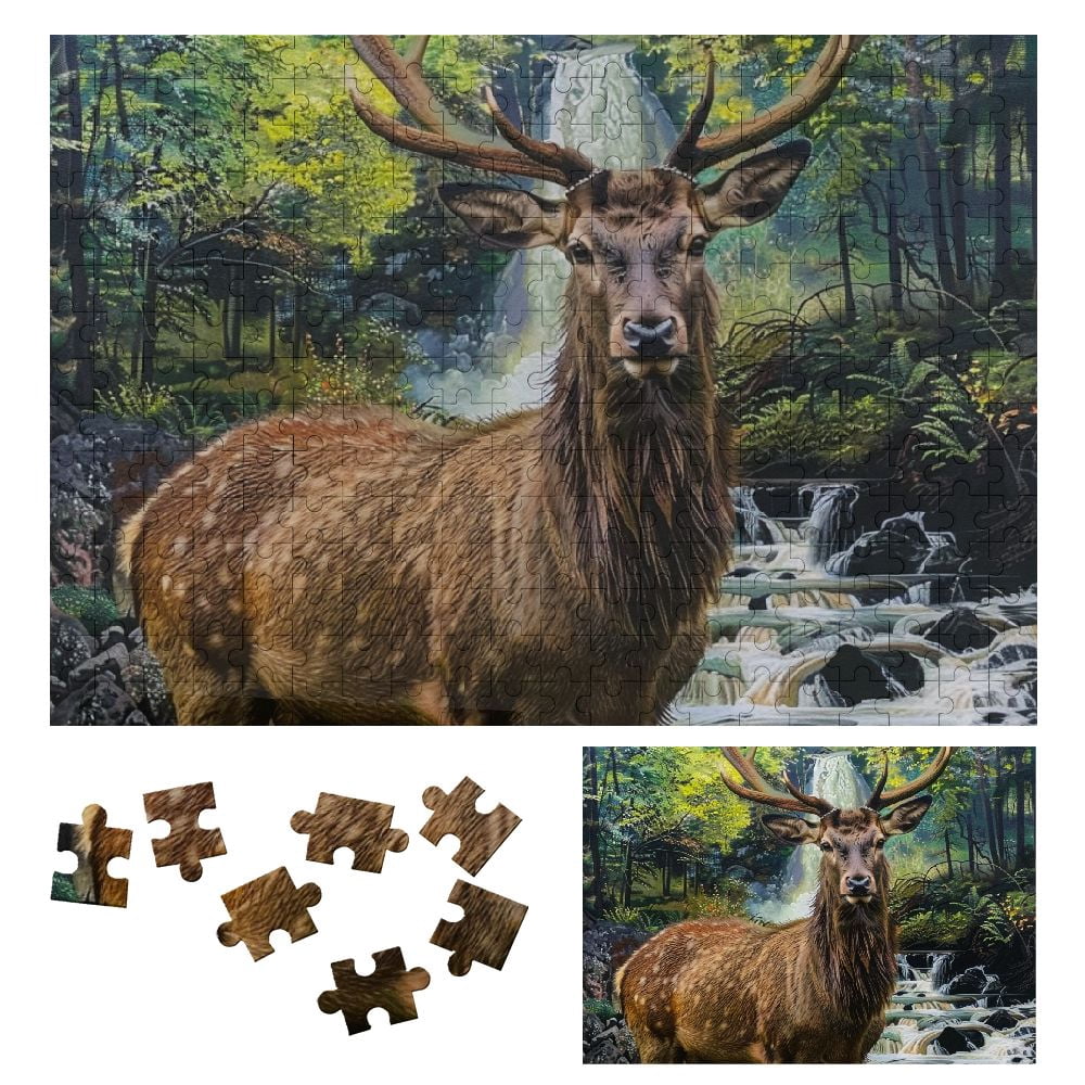 WYYP Deer Waterfall Forest Wooden Puzzle for Adults and Kids 300 PCS ...