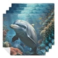 thumbnail image 1 of WYYP Dolphin Fish Coral Reef Cloth Napkins for Farmhouse Party Dining Table Decor Gift 4 PCS, 1 of 7