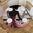 thumbnail image 1 of WYYP Dreamlike Round Table Cover 100% Polyester Fiber Great for Home Kitchen/Parties/Holiday Dinner White, 1 of 8