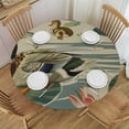 thumbnail image 1 of WYYP Ducklings, Water Lilies Round Table Cover 100% Polyester Fiber with Elastic Edge White, 1 of 8