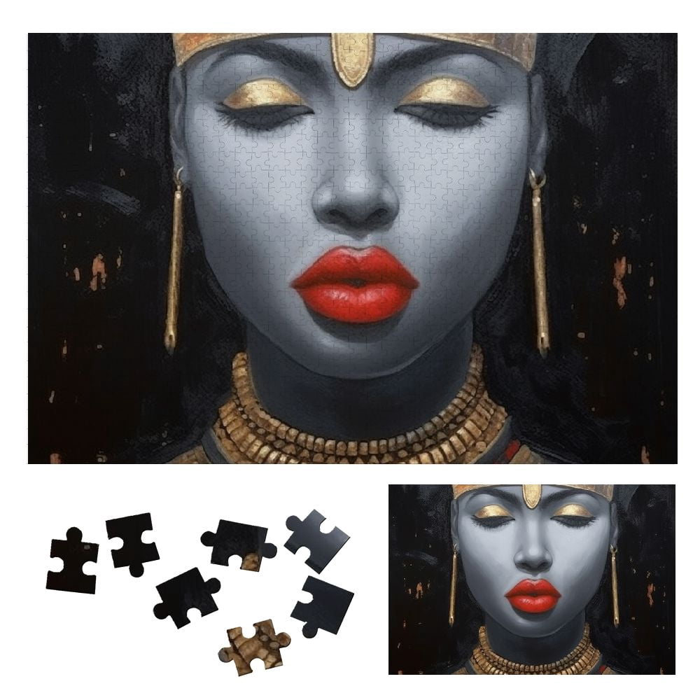 WYYP Egyptian Art Afrofuturism Wooden Puzzle Challenging Difficult Wood Wyyp egyptian art afrofuturism wooden puzzle challenging difficult wood
