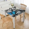 thumbnail image 1 of WYYP Eiffel Tower Butterfly Clock Square Tablecloth Waterproof 100% Polyester Fiber 36*36, 1 of 8