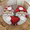 thumbnail image 1 of WYYP Fitted Tablecloth for Round Table,Valentine's Day Gnome Love Rose Table Cover with Elastic Edge Waterproof Table Cloth,Sweet Dwarf Pink Circle Table Covers for Kitchen Indoor Outdoor Picnic White, 1 of 7