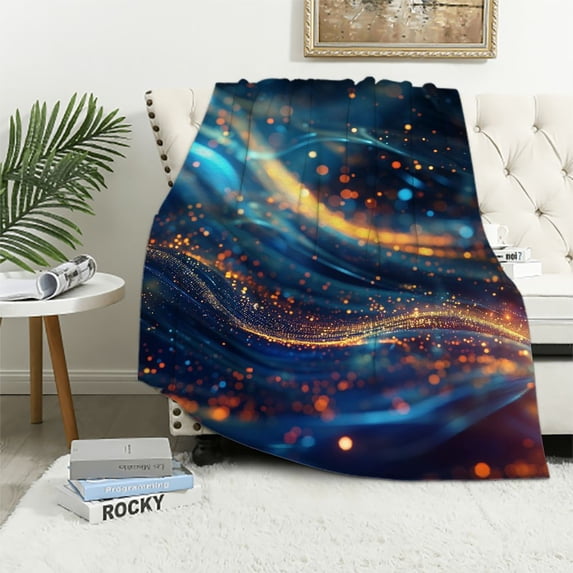 WYYP Flannel Bed Blanket Throw Plush Soft Warm Cozy Lightweight for Sofa Couch Camping Adults 50x60in