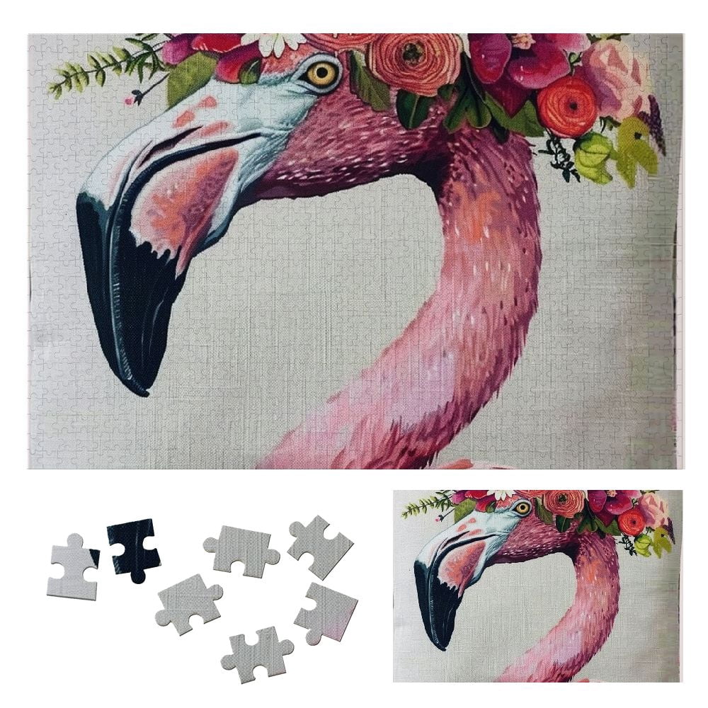 WYYP Floral Crown Wooden Jigsaw Puzzle for Adults and Kids Challenging ...