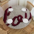 thumbnail image 1 of WYYP Floral Patterns Round Tablecloth for Outdoor Picnic Camping and Indoor Kitchen Dining Party 100% Polyester Fiber White, 1 of 8