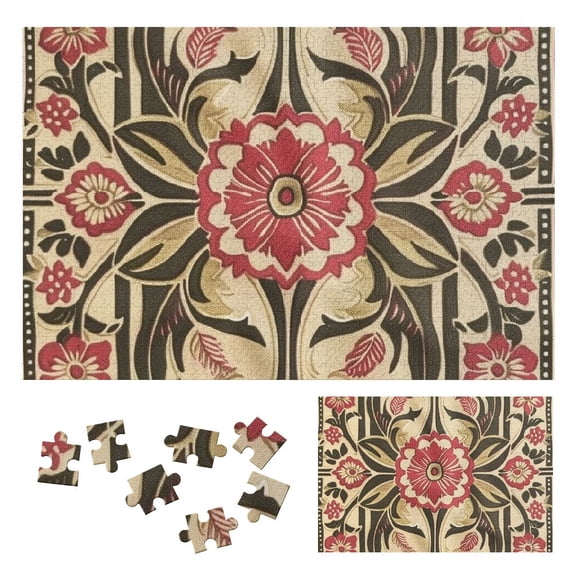 WYYP Flower Design Decorative Pattern Wooden Puzzle Gift for Family Friends 1000 PCS