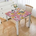 thumbnail image 1 of WYYP Flower Pattern Square Tablecloth for Outdoor Picnic Camping and Indoor Kitchen Dining Party 100% Polyester Fiber 40*40, 1 of 8