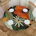 thumbnail image 1 of WYYP Flowers Leaves Annabel Kidston Round Tablecloth Polyester Fiber for Picnic Dining Kitchen Farmhouse White, 1 of 8