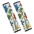 thumbnail image 1 of WYYP Flowers Leaves Car Seat Belt Cover Protects Neck and Shoulder from Rubbing 2Pcs, 1 of 6