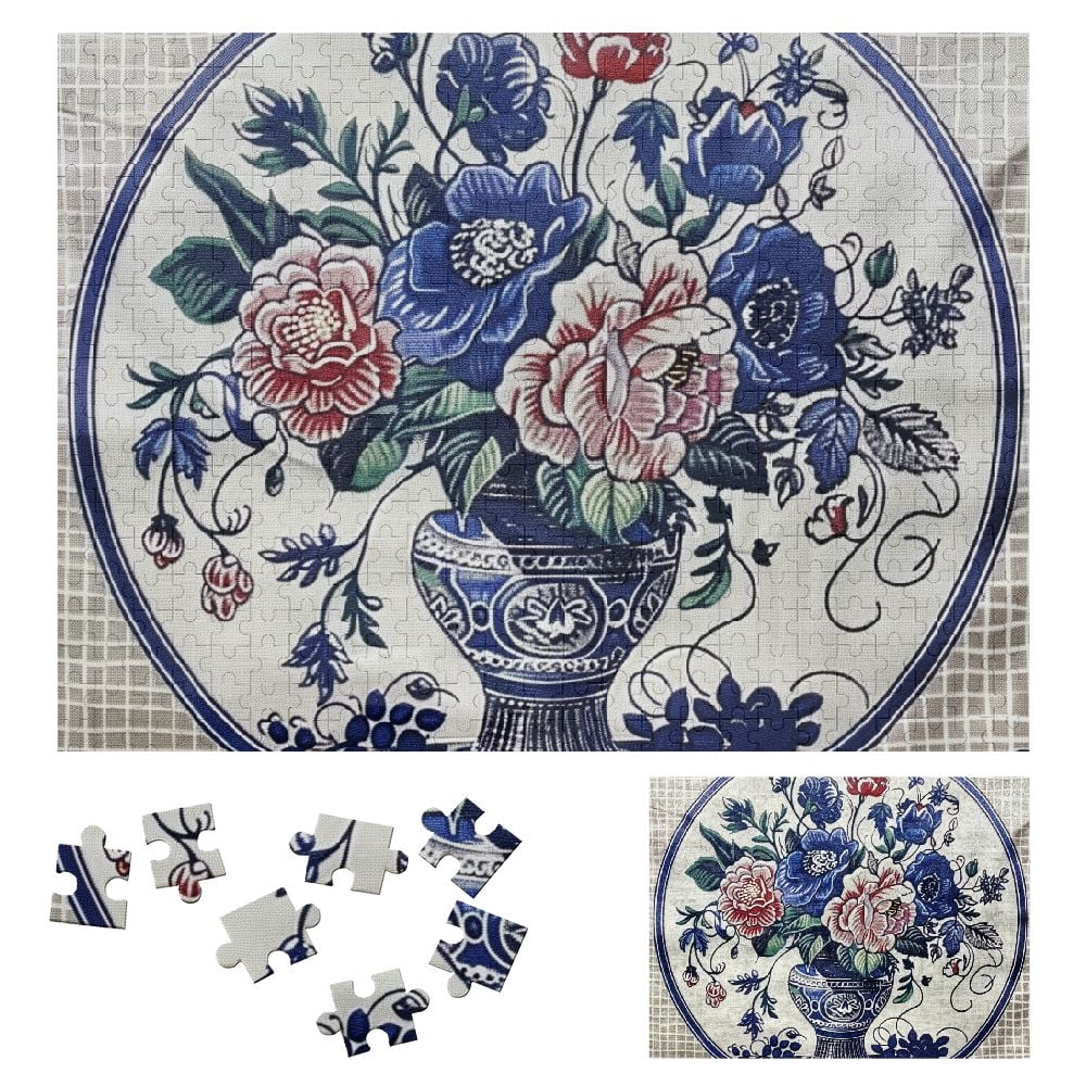 WYYP Flowers Vase Art Nouveau Wood Puzzle for Adults - Challenging and ...