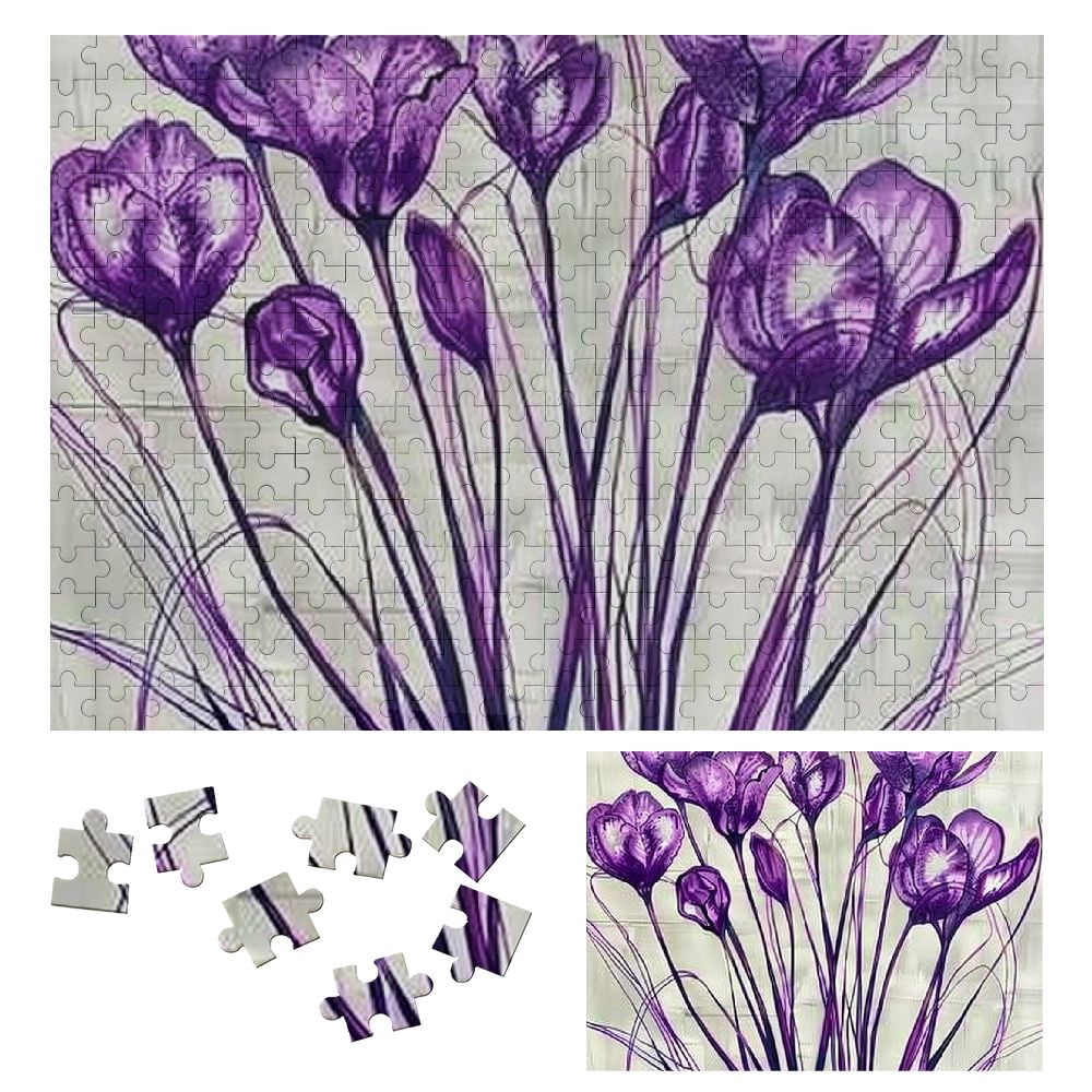 WYYP Flowers Wooden Puzzle for Adults and Kids - Impossible Wooden ...