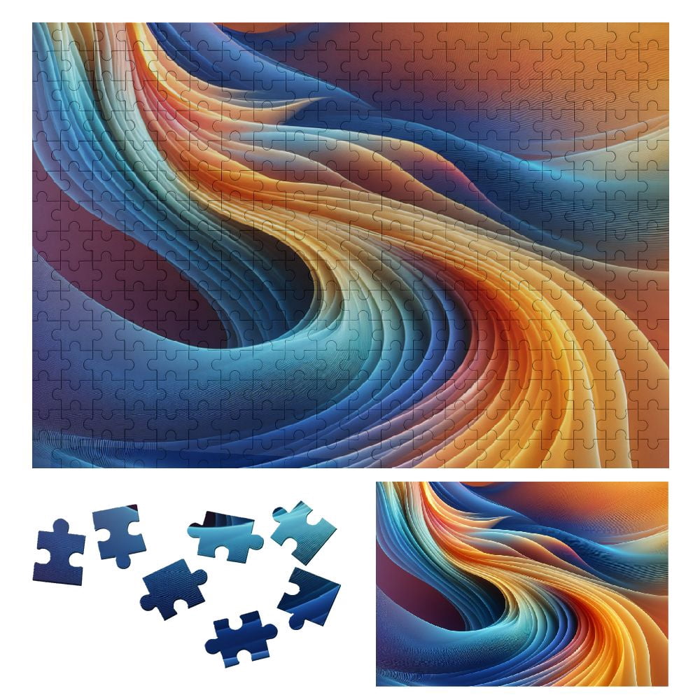 WYYP Flowing Fabric Wooden Puzzle for Adults and Kids - Impossible ...