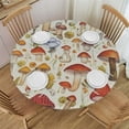thumbnail image 1 of WYYP Free Waterproof Round Tablecovers - Red Mushrooms Pattern Glam Wedding Decor, Round Tables Tablecovers for , Dinner Parties White, 1 of 7