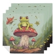 thumbnail image 1 of WYYP Frog Mushroom Plant Dinner Napkin for Dining Table Kitchen Daily Party Housewarming Farmhouse Decor Gift 2 PCS, 1 of 7
