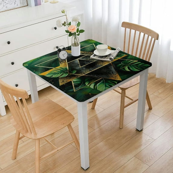 WYYP Geometric Abstract Art Square Tablecloth Great for Home Kitchen/Parties/Holiday Dinner 100% Polyester Fiber 36*36