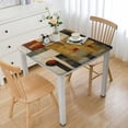 thumbnail image 1 of WYYP Geometric Abstract Art Square Tablecloth Outdoor Fitted 100% Polyester Fiber 36*36, 1 of 8