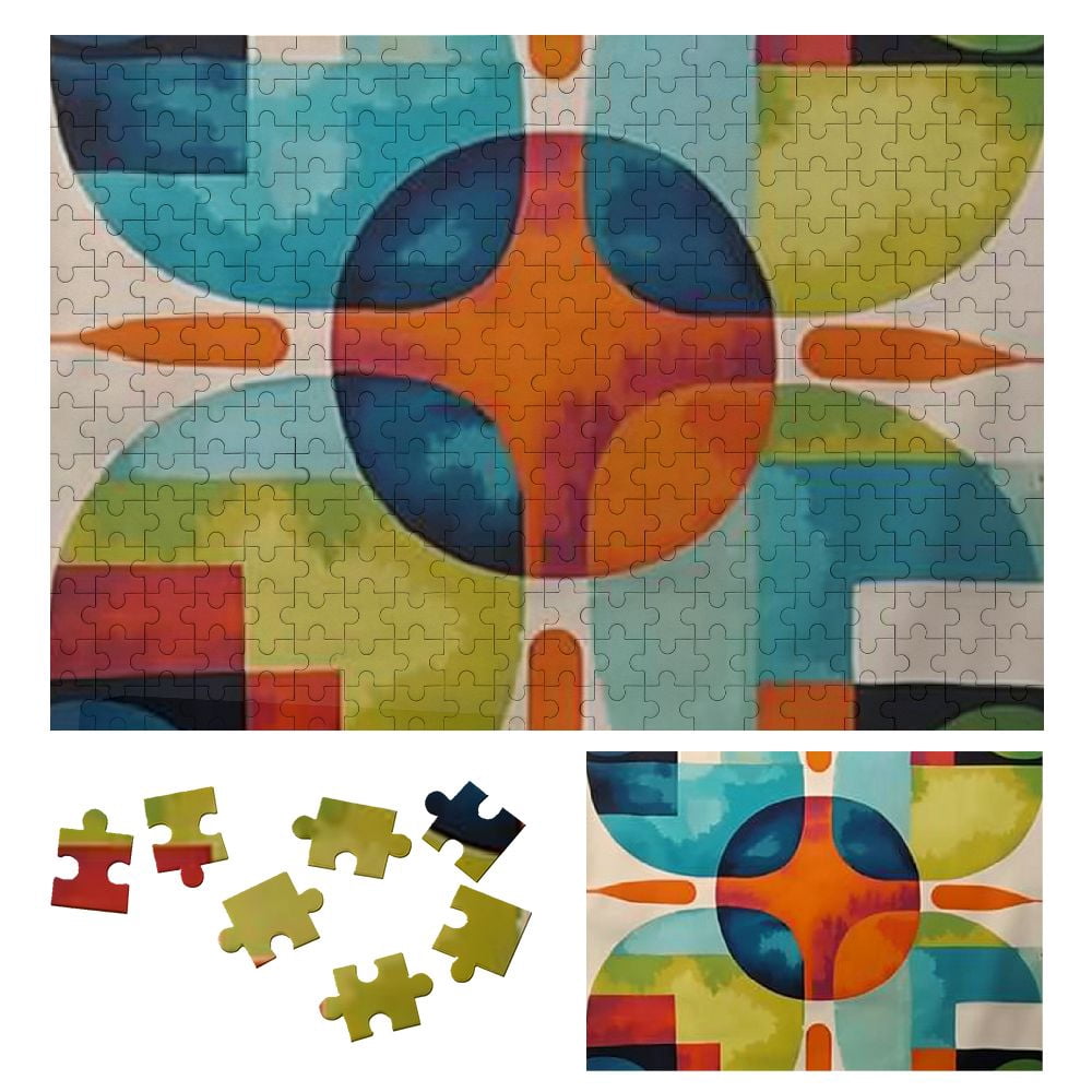 WYYP Geometric Abstract Art Wooden Puzzle for Adults and Kids 300 PCS ...