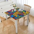 thumbnail image 1 of WYYP Giraffes Square Table Cloth 100% Polyester Fiber 52*52, 1 of 8