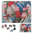 thumbnail image 1 of WYYP Gnome Flowers Vase Wooden Jigsaw Puzzle Challenging Difficult Wood Puzzles for Adults Gift for Family Friends 500 PCS, 1 of 6