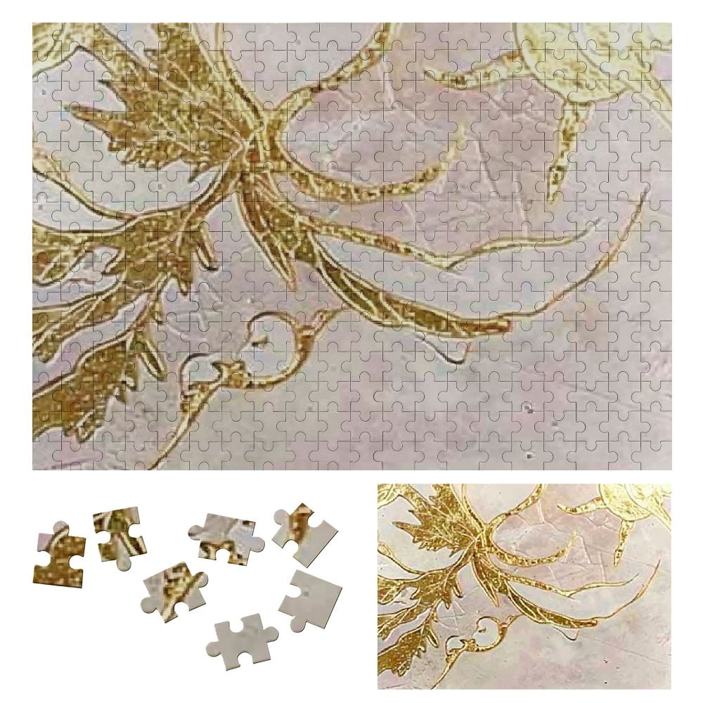 WYYP Gold Leaf Star Challenging Difficult Wood Puzzles for Adults 300 ...