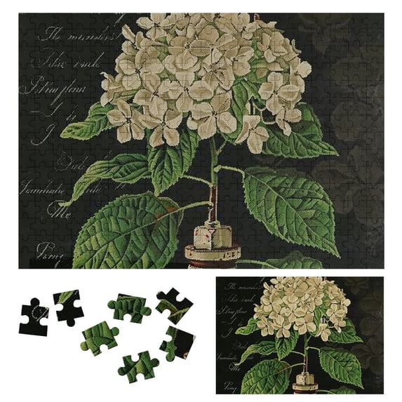 WYYP Green Leafy Stem Wooden Jigsaw Puzzle Impossible Wooden Puzzles Gift for Family Friends 300 PCS