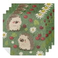 thumbnail image 1 of WYYP Hedgehog Daisies Cherries Cloth Napkins Polyester Home Decor 2 PCS, 1 of 7