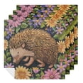 thumbnail image 1 of WYYP Hedgehog Flowers Leaves Cloth Napkin Reusable Dinner Napkin for Dining Table Kitchen Daily Party Housewarming Farmhouse Decor 2 PCS, 1 of 7