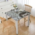 thumbnail image 1 of WYYP Hedgehog Leaves Square Tablecloth 100% Polyester Fiber 52*52, 1 of 8