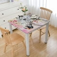 thumbnail image 1 of WYYP Horse Butterflies Flowers Square Table Cloth 100% Polyester Fiber 46*46, 1 of 8