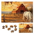 thumbnail image 1 of WYYP Horse Field Barn Wooden Jigsaw Puzzle Challenging Difficult Wood Puzzles for Adults Gift 1000 PCS, 1 of 6