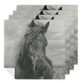 thumbnail image 1 of WYYP Horse Mane Field Cloth Napkins Polyester Home Decor for Farmhouse Party Dining Table Decor 4 PCS, 1 of 7