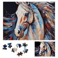 thumbnail image 1 of WYYP Horse Wooden Jigsaw Puzzle Challenging Difficult Wood Puzzles for Adults Gift for Family Friends 500 PCS, 1 of 6