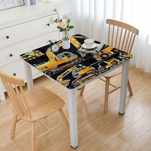 WYYP Industrial Square Table Cover Outdoor Fitted 100% Polyester Fiber 36*36