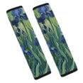 thumbnail image 1 of WYYP Irises Flowers Comfortable Car Seat Strap Pads Car Seat Belt Pad Cover Ideal for Car Interior Accessories 2Pcs, 1 of 6