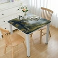 thumbnail image 1 of WYYP Landscape Stream Horse Drawn Carriage Square Table Cover 100% Polyester Fiber 52*52, 1 of 8